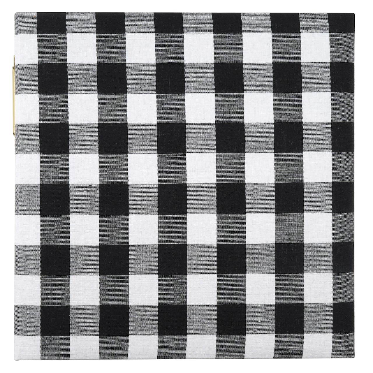 Black &#x26; White Buffalo Check D-Ring Scrapbook Album by Recollections&#x2122;